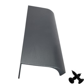 M4TEC Bar Kitchen Cabinet Door Handles Cupboards Drawers Bedroom Furniture Concealed Finger Edge Pull Handle for Wardrobe & Bedroom Cabinet Hardware Brushed Anthracite. VD3 Series: 64 mm