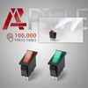 APIELE KCD3-101N Illuminated Rocker Switch with 250 V Durable Rocker