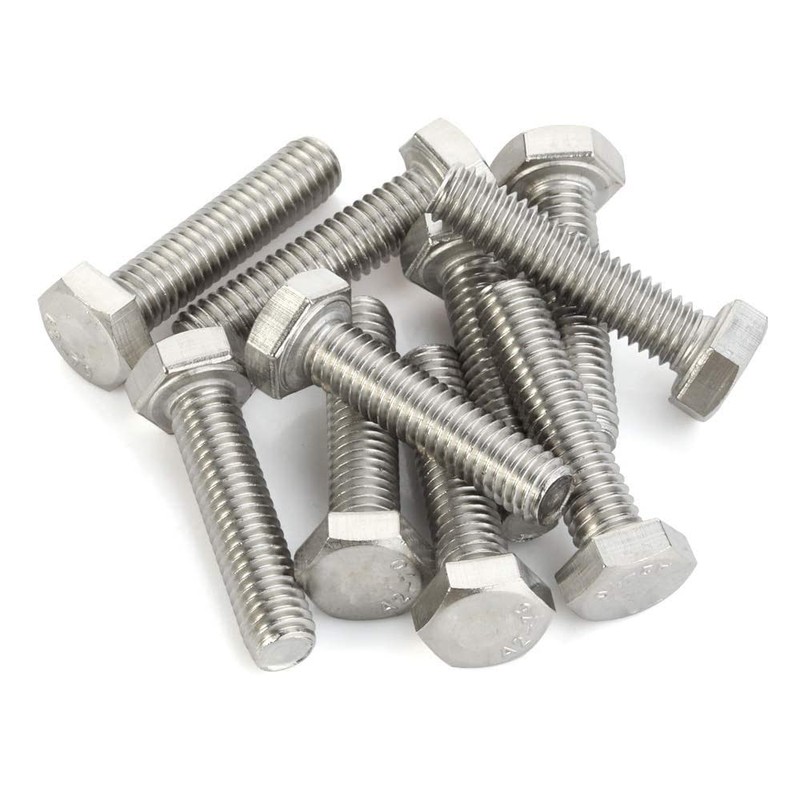 Mellewell M8 x 10mm Hex Head Screw Bolts, Fully Threaded,