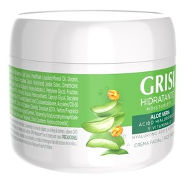GRISI Crema Facial Hidratante con Aloe Vera, cido Hialurnico  Vitamina E, 110 g