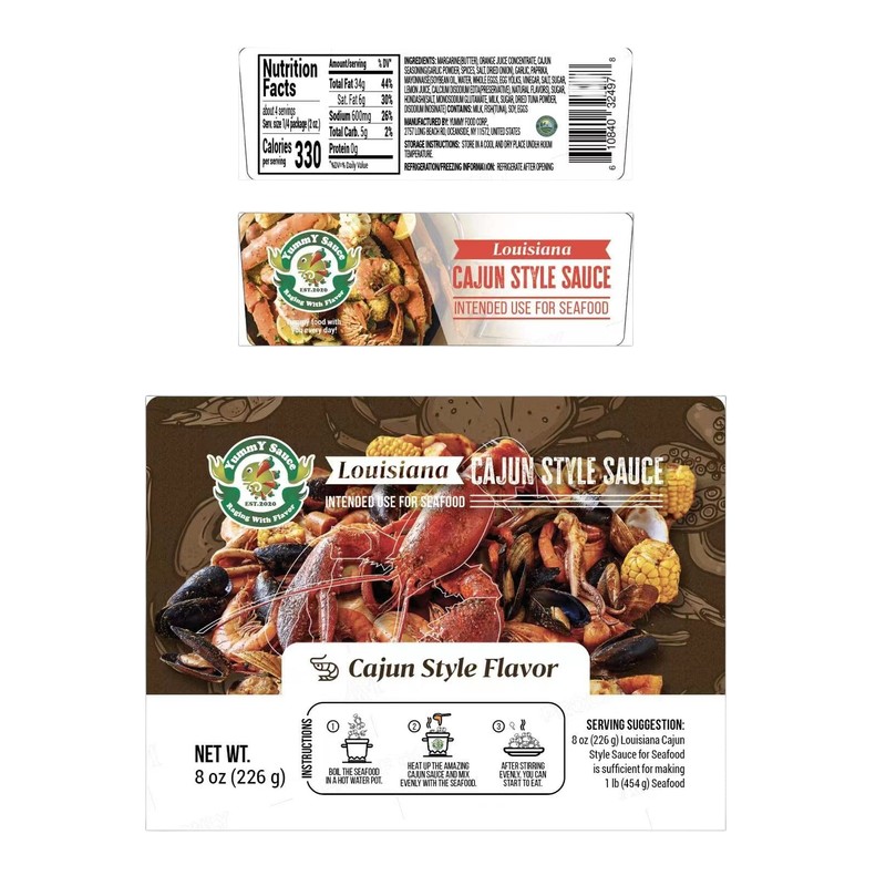 Cajun Sauce Cajun Style Flavor（ Pack of 1x8oz）
