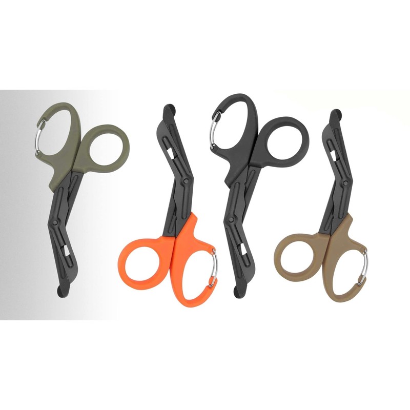 Titanium Bandage Shears Scissors EMT and Trauma Shears, Bent Stealth