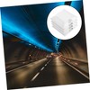 ULTECHNOVO 4 Pack White Raised Road Reflectors Emergency Driveway Markers