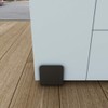 JUBEST Matte Black Floor Guide Wall Mount Sliding Barn Door