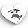 Global Designs Grey And White Cat Home Protected Attack Cat