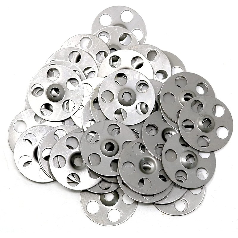 fiXte® Metal Insulation Discs 36mm Stainless Steel Washers Ceiling Wall