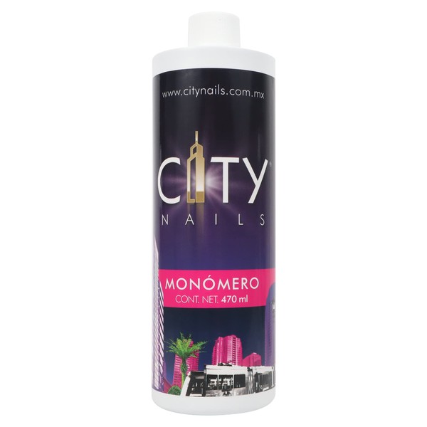 CITY NAILS - MONOMERO Líquido Acrílico Para Uñas Esculpidas, Con