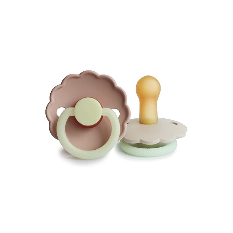 FRIGG Daisy Night Pacifiers - Glow in the Dark, BPA-Free,
