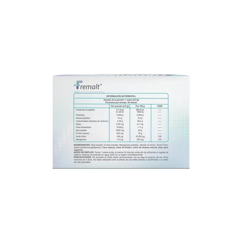 Suplemento Fremalt 30 Sobres 2.5g Sabor Sin Sabor
