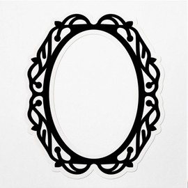 Decal Stickers of Patterns Frame Premium Indoor (No Waterproof) Vinyl Decal Stickers for Laptop Phone Accessory Helmet Car Window Mug Tuber Cup Door Wall Decoration - USCVER3c16391BL0124