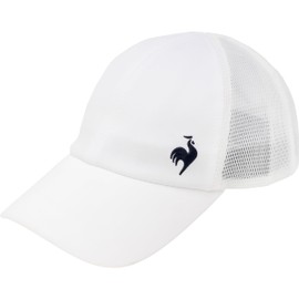 Coq Sportif LN5SCP30L Women's Cap, Mesh Back Ponytail Cap, Partial Ventilation, Tennis, Walking, Outdoor, WHNV(LN5SCP30L)
