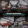 Litezone Hexagon Garage Lights Y Connectors 2 Pack, Exclusively Compatible