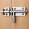 Set of 2 Safe & Sturdy Stainless Steel Flush Bolt Door Locks 2ea