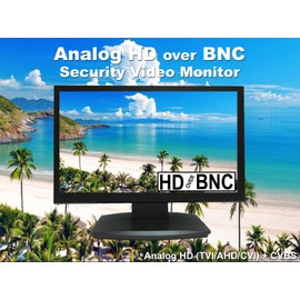 101AV 21.5 Inch HD-TVI,AHD,CVI/CVB Analog HD 16:9 LED Security Monitor 1x HDMI & 2X BNC Video Inputs CCTV DVR Home Office Surveillance System