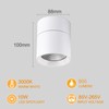 LED Ceiling Spotlight, 3000K 10W COB Downlight with 360° Rotation,