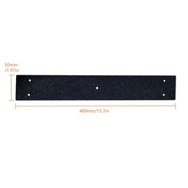 Non Slip Decking Strip, zosenda 5 Pcs 50mm x 400mm Anti-Slip Floor Decking Grip, Timber Wooden Stop Slipping Tape Black Safety Treads (Black)