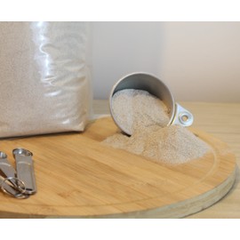 Kauffman Orchards Dark Rye Whole Flour, Fiber Rich, Made From Whole Rye Grain (8 Pound Bag)