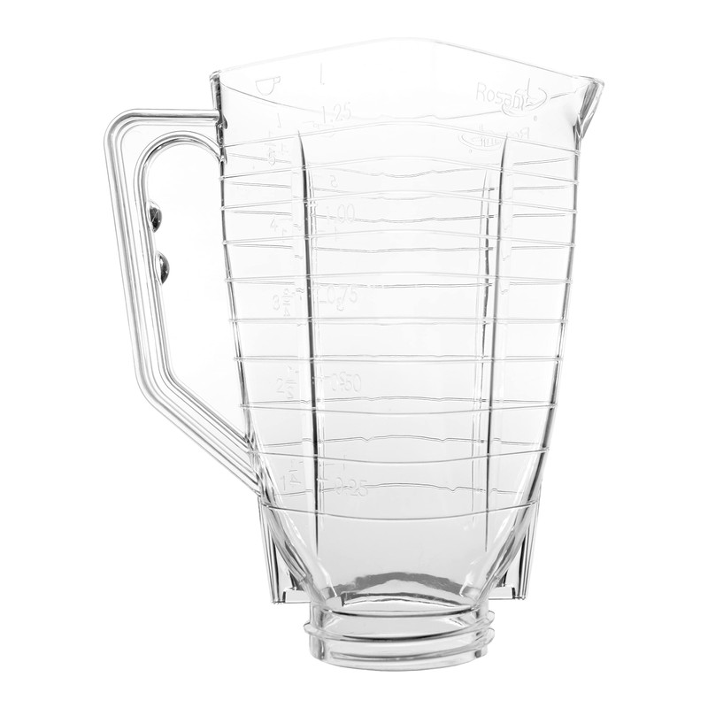 Break resistant plastic blender jar for Oster & Osterizer.
