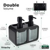 VITACHY Double Soap Dispenser for Kitchen. Dishwashing Soap Pump Dispenser