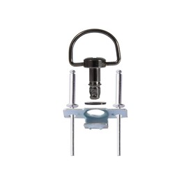 MOTO4U Motorcycle Race Fasteners Quick Release D-Ring 1/4 Turn Race Fairing Fasteners Rivet Type B 17mm (10 Pack) Chrome Black