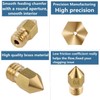 XINKYD 30pcs Nozzles 0.4mm 0.2mm 0.6mm,3D Printer Brass Stainless Steel