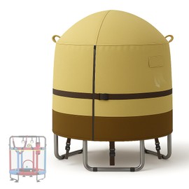 55" Mini Trampoline Cover for Kids, Round Trampoline Cover Heavy-Duty 600D Outdoor Trampoline Shade Cover Waterproof