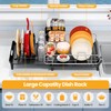 TOOLF Expandable Dish Rack, Dish Drying Rack for Kitchen Counter,