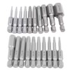 Gasea 20pcs Hex Head Allen Wrench Drill Bit Set 2.3"