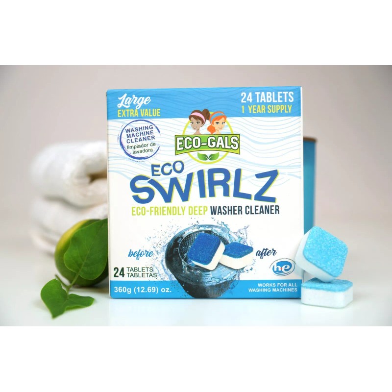 Eco-Gals New Eco-Gals Eco Swirlz Washing Machine Cleaner, 24 Count