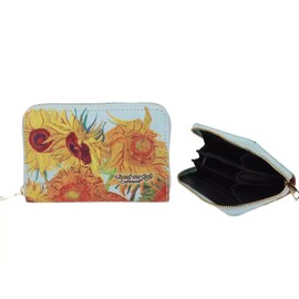 CARMANI - Small Ladies Purse with Vincent Van Gogh "Sunflowers"