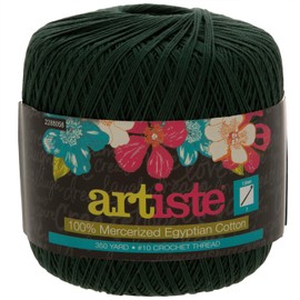 Hobby Lobby Emerald Artiste Cotton Crochet Thread(Set of 3)