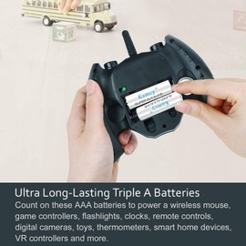 KAMCY AAA Batteries 100 Pack, Triple AAA Batteries 1280mAh for Household and Office Devices, Piles AAA, 1.5V LR03 Alkaline Battery, 10 Years Shelf Life