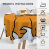 HYTTER Cartoon Pug Prints Tablecloth Round Decorative Tablecloth 60 in
