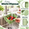Foldable Hanging Sink Drain Basket Collapsible Kitchen Faucet Food Strainer
