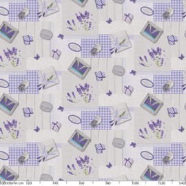 ANRO Tablecloth Oilcloth Tablecloth Oilcloth Tablecloth Easy Care Washable Lavender Provance Country House 120 x 140 cm