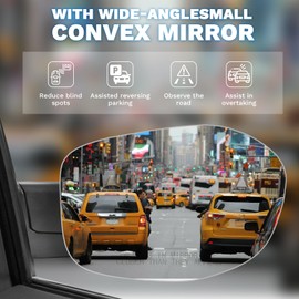 E-Vniko Passenger Side Mirror Glass with Blind Spot Monitor Compatible with Mazda CX-5 2017-2023,CX-9 2016-23 Replace Right Side Power Heated Outside Rear View Mirror Glass Backing Plate & Rear Holder