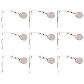 Fishing Spinner Blades for Crappie Spinnerbait - Crappie Fishing Spinner Spin for Jig Lure (11PCS Silver Colorado Spinners)