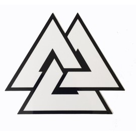Viking Odin Symbol Valknut Unicursal 3x4" Decal Vinyl Sticker Valhalla