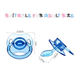 Landofgenie Adult Dummy Bone Shape Transparent Dummy Blue