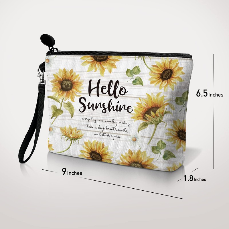 Hglian Bolsa de maquillaje de viaje, Amarillo, Sunshie Sunshie