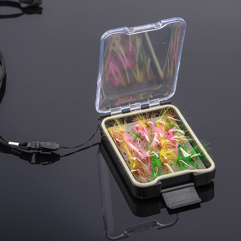 Fly Fishing Box, Slim Lightweight Fly Fishing Lures Box Waterproof