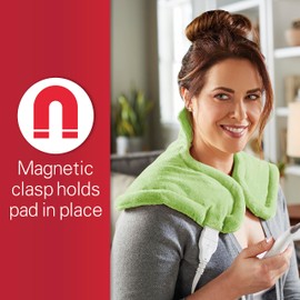 Sunbeam Renue Heat Wrap, Tension Relief Heating Pad, Spa Green