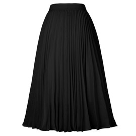GRACE KARIN Womens High Elastic Waist Maxi Skirt A-line Flare Long Skirt Plus Size Black XXL