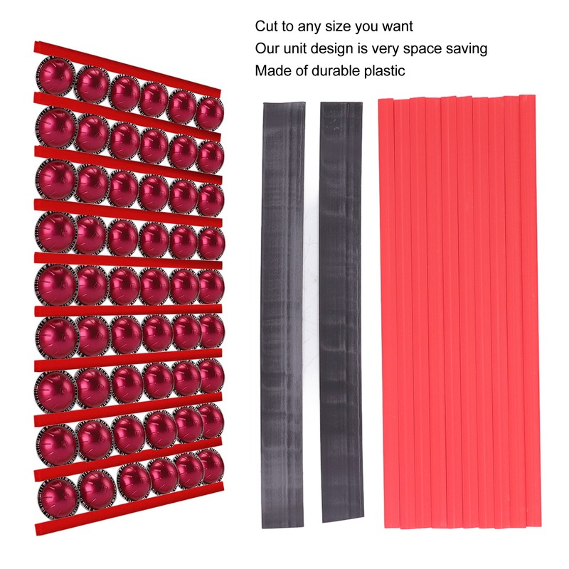 Coffee Capsule Holder Red Dual Use with Magnetic Sticker Wall