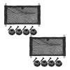 Craedli 2PCS Small Cargo Net, Elastic Stretchable Mesh Net Pocket