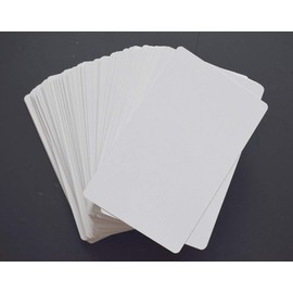 100 pieces Blank White Sublimation Metal Name Card Very Thick 0,22mm Printing Business Card Use Sublimation Ink and Paper Engraving Heat Press Thermal Transfer