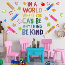 Colorful Inspirational Wall Decals for Kids Bedroom - Motvational Phrase Children DIY Wall Art Stickers for Classroom, Nursery, Playroom - Removable Positive Sayings Lettering Peel and Stick Decor