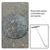 Ciieeo Heavy-Duty Stainless Steel Manhole Cover Hook Shape Lift Tool