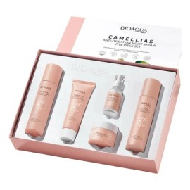 Set 5pz Kit Facial Camellias Bioaqua Antioxidante