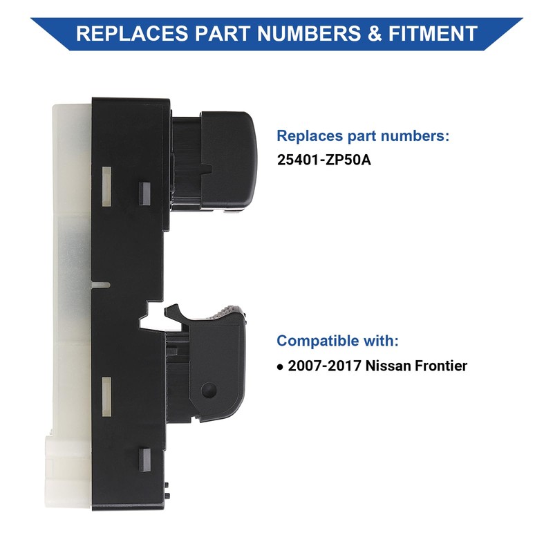 Obaee Master Power Window Switch Driver Side Compatible with Nissan